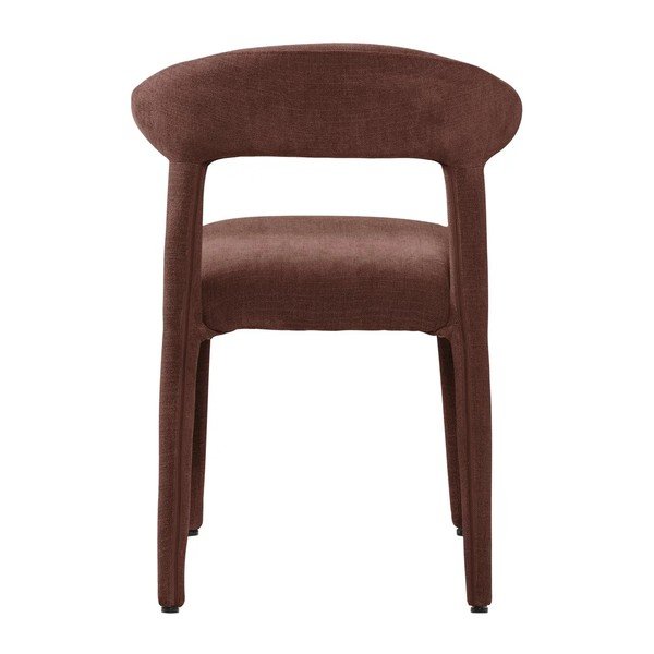 Scaune de dining burgundy 2 buc. tapițate Sile – WOOOD-image-3