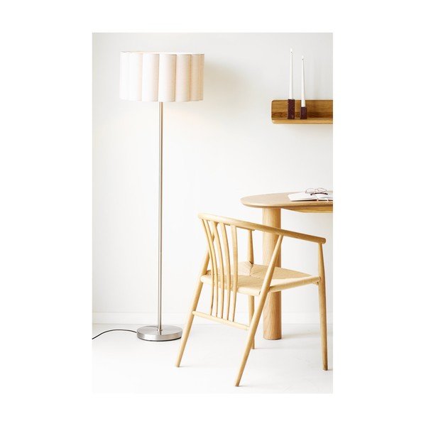 Lampadar bej/argintiu din in (înălțime 150 cm) Wattom – House Nordic-image-2