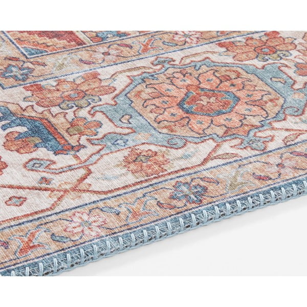 Traversă Nouristan Sylla, 80 x 200 cm, roșu - albastru-image-3