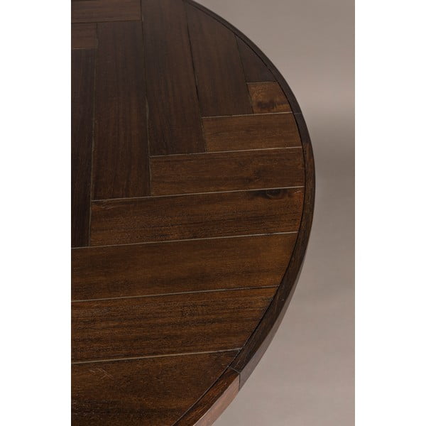 Masă de dining rotundă cu aspect de lemn de acacia ø 120 cm Class – Dutchbone-image-1