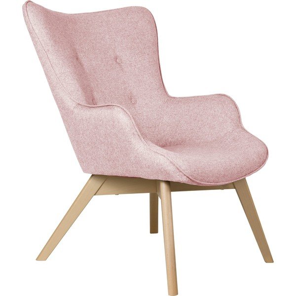 Fotoliu roz deschis Niko – Ropez