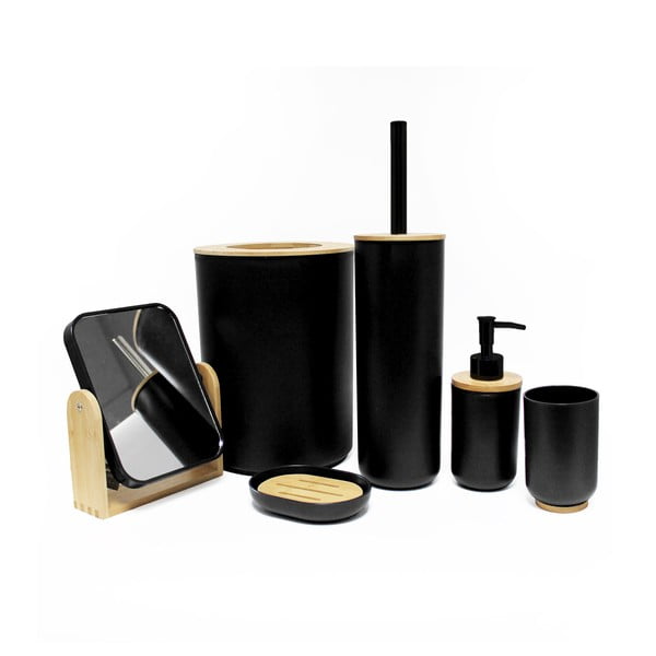 Suport pentru periuța de dinți negru din plastic Smart – douceur d'intérieur-image-1