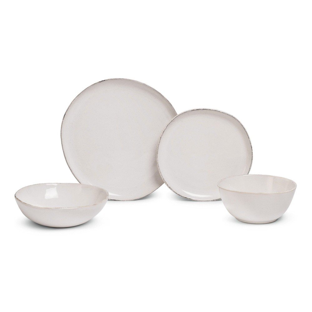 Serviciu de masă 24 buc. din gresie Snow Heart – Bonami Essentials