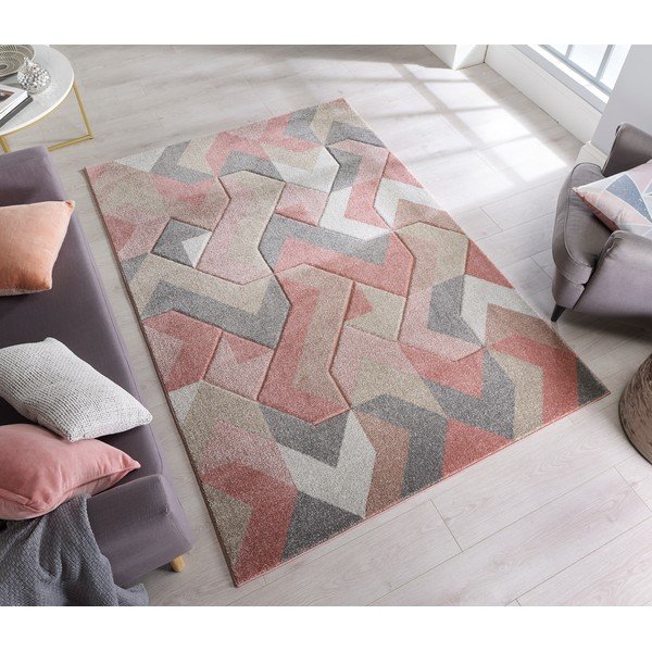 Covor Flair Rugs Aurora, 160 x 230 cm, roz-image-4