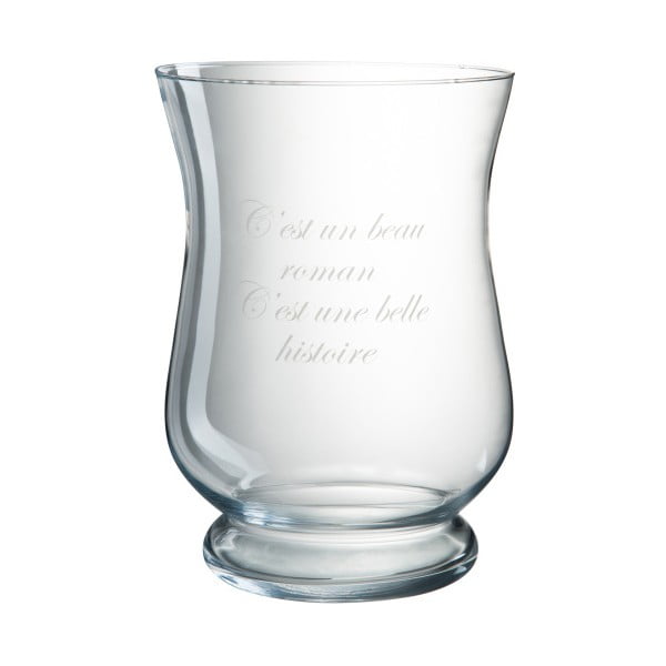 Vază din sticlă J-Line Roman