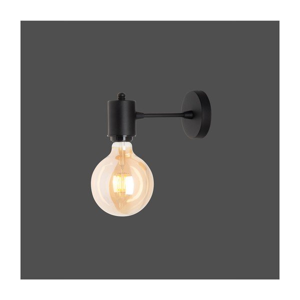 Aplică de perete neagră din metal Alto – Squid Lighting-image-1