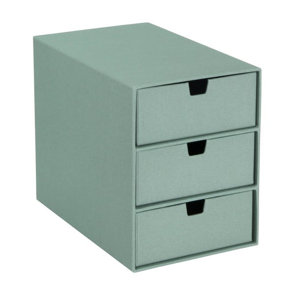 Organizator verde pentru sertar din carton Ingrid Canvas Paper Laminate – Bigso