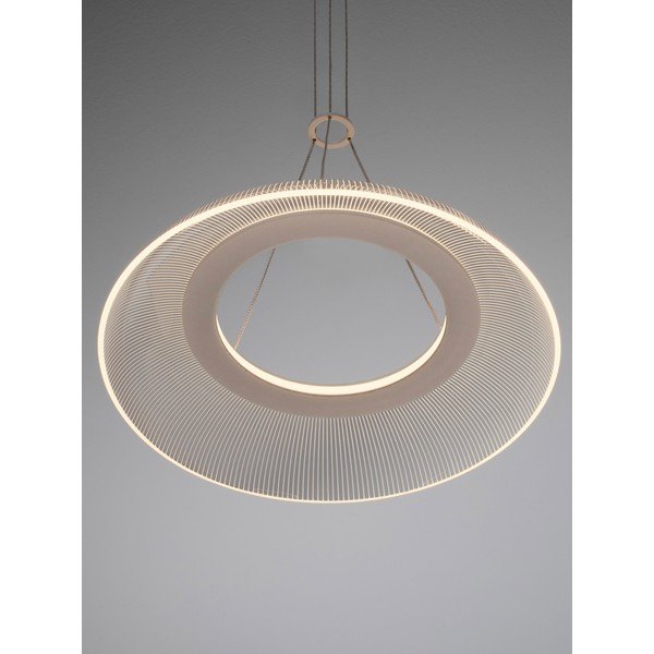 Lustră alb mat LED din aluminiu cu abajur din sticlă acrilică ø 40 cm Mantle – Nova Luce-image-1
