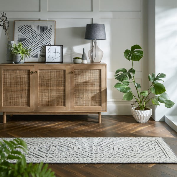 Covor tip traversă gri lavabil 60x218 cm Verve Jaipur – Flair Rugs-image-1