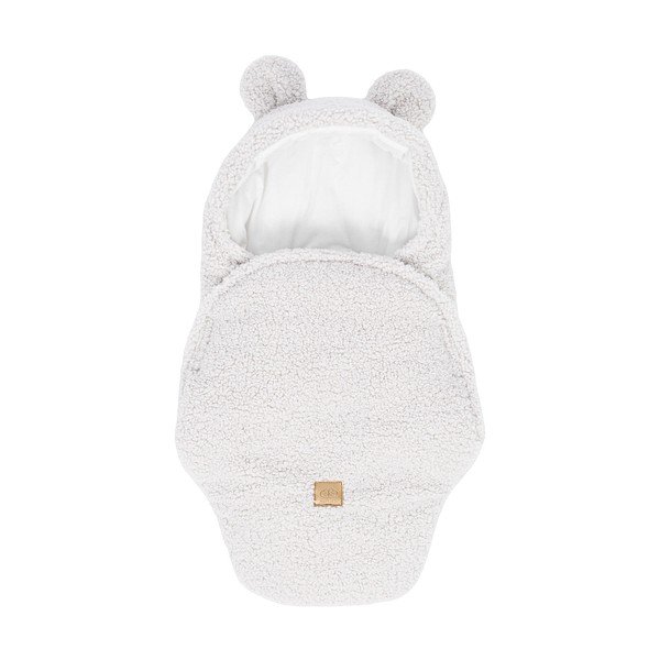 Păturică de înfășat fildeș din sherpa 45x80 cm – Meowbaby