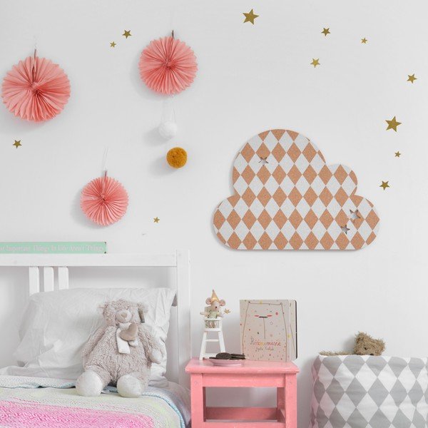 Avizier autoadeziv Dekornik French Cloud White Stars-image-2