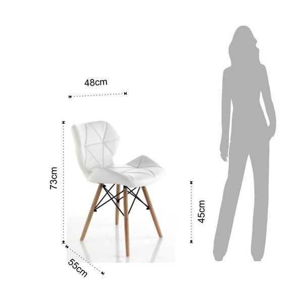 Set 2 scaune Tomasucci Kemi, alb -image-3