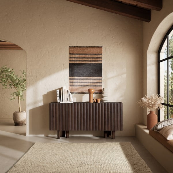 Comodă maro din lemn de mango 160x80x40 cm Tamira – MOME-image-1