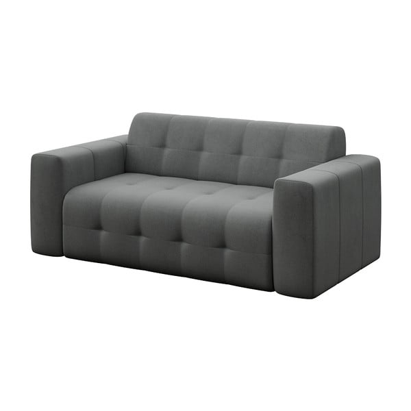 Canapea gri cu tapițerie din catifea 199 cm Tuil – Rodier-image-2