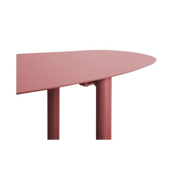 Masă consolă burgundy din metal 28x90 cm Riqueza – Leitmotiv-image-3