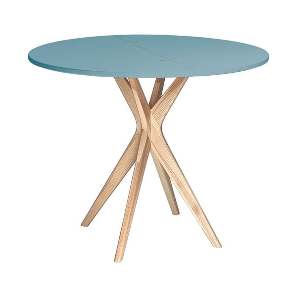 Masă de dining rotundă extensibilă 45x90 cm Jubi – Ragaba-image-2