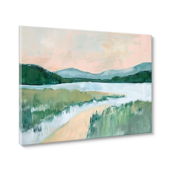 Tablou 70x100 cm Gouache Lake – Styler-image-3