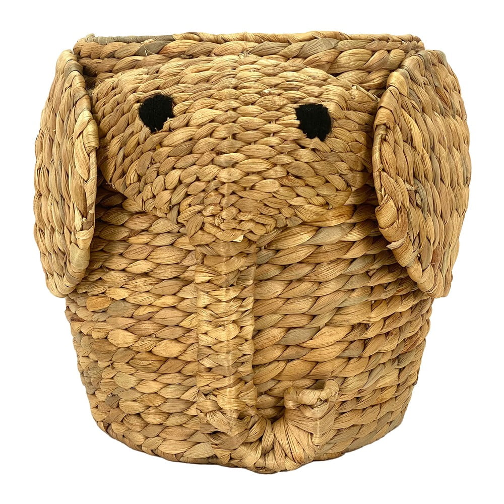 Coș de jucării pentru copii în culoare naturală din zambilă de apă ø 30x35 cm Elephant – Compactor