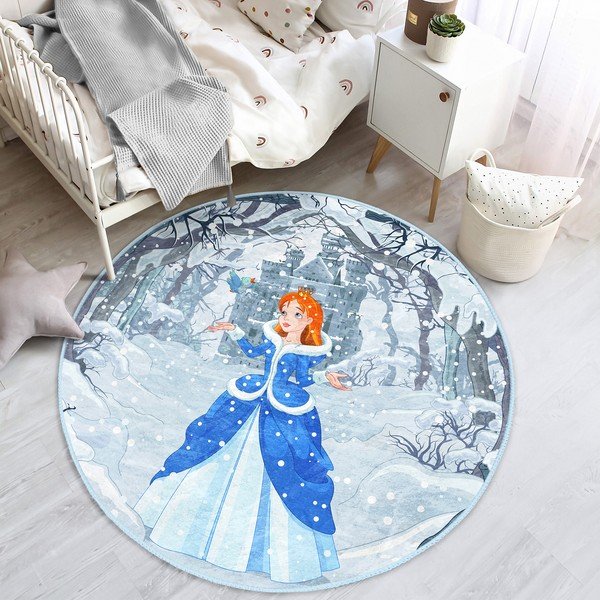 Covor pentru copii albastru ø 100 cm Comfort – Mila Home-image-3