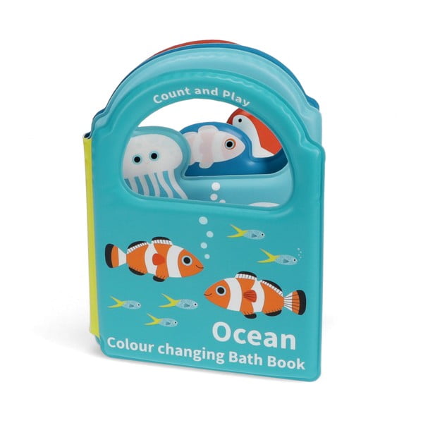 Jucărie interactivă Colour changing bath book Ocean – Rex London