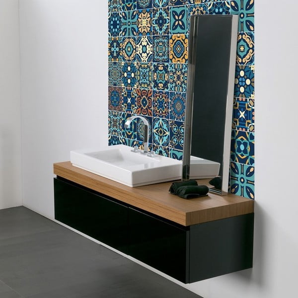 Set 9 autocolante perete Ambiance Dizier, 15 x 15 cm-image-2