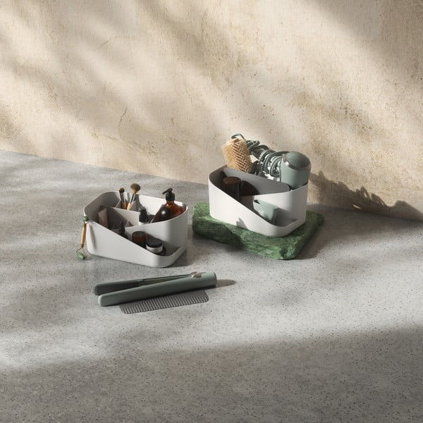 Organizator de baie alb pentru cosmetice din plastic Glam – Umbra-image-4