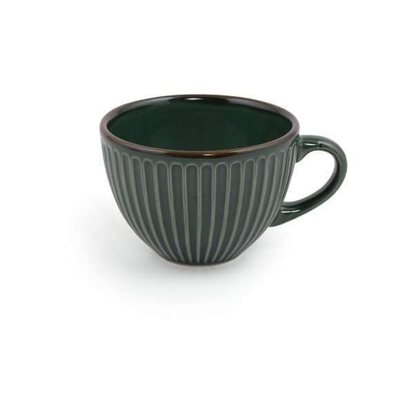 Cești verde-închis 6 buc. din ceramică 0.21 l – Hermia-image-3