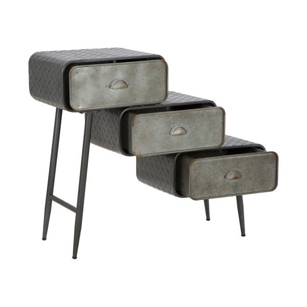 Comodă cu 3 sertare Mauro Ferretti Iron School-image-4
