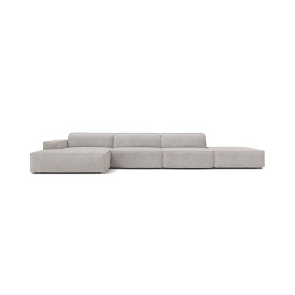 Colțar modular gri deschis (cu colț pe partea stângă/cu șezlong) Jodie – Micadoni -image-2