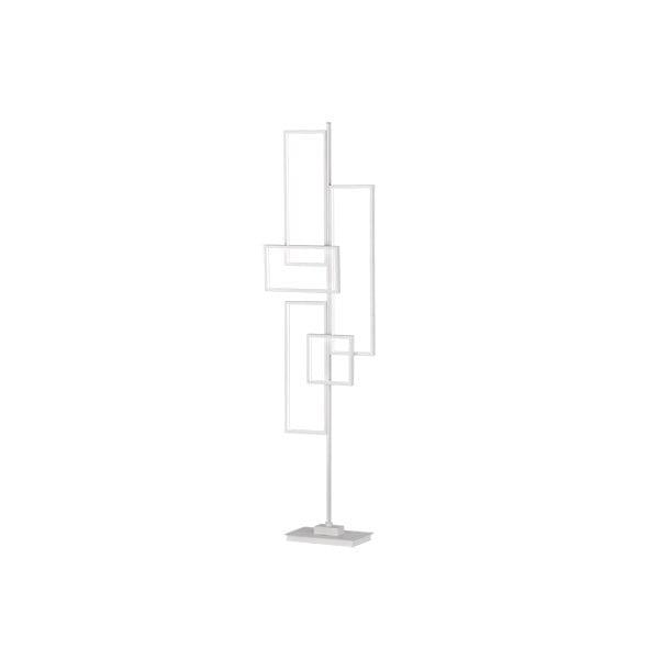 Lampadar LED Trio Tucson, înălțime 161 cm, alb