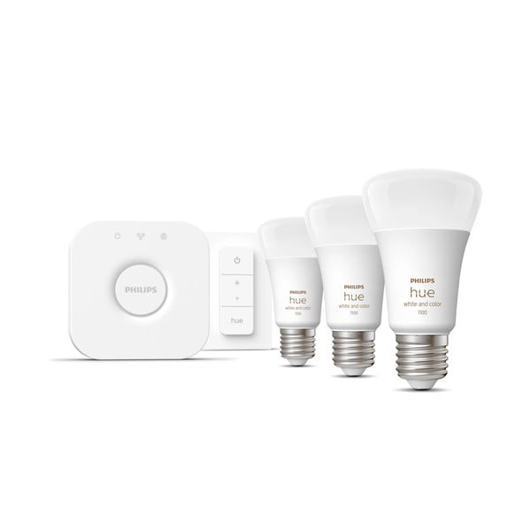 Kit start smart E27, 5 buc. 11 W White and color ambiance – Philips Hue