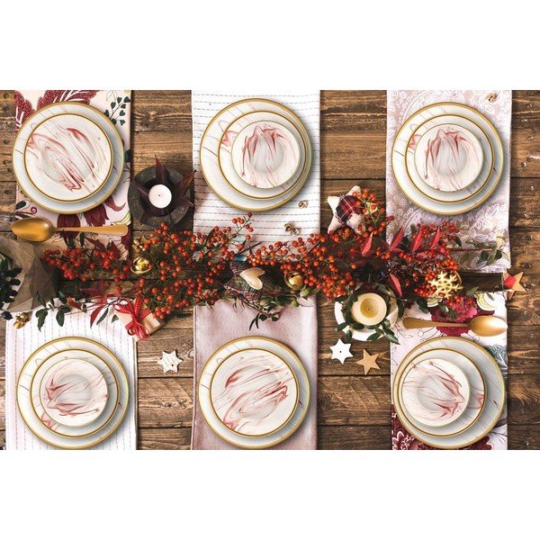 Set 24 vase din porțelan Mia Lucid Rose-image-1