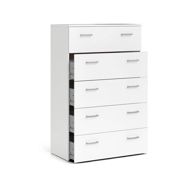 Comodă albă înaltă 74x115 cm Space – Tvilum-image-4