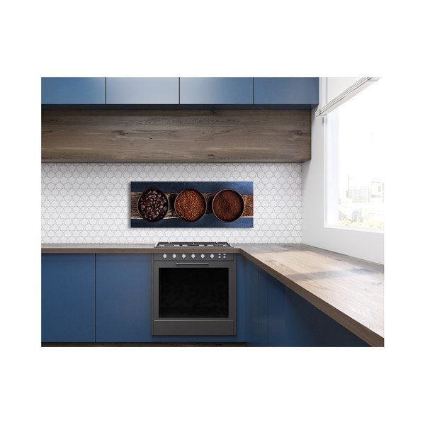 Tablou Styler Glas Kitchen Brown Bowls, 30 x 80 cm-image-2