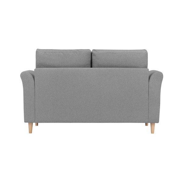 Canapea cu 2 locuri Kooko Home Smooth, gri-image-4