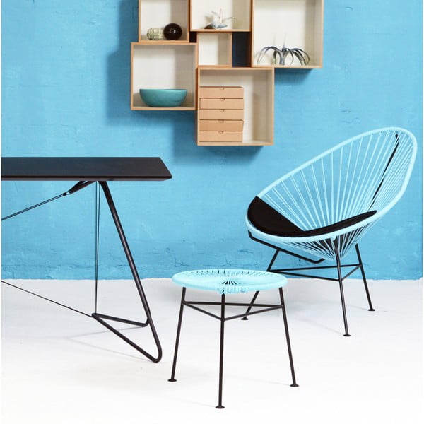 Fotoliu OK Design Acapulco, albastru deschis-image-1