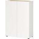 Dulap alb cu aspect de lemn de stejar 74x105x33 cm Alviano – Germania