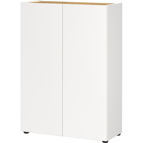 Dulap alb cu aspect de lemn de stejar 74x105x33 cm Alviano – Germania