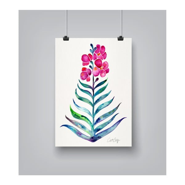 Poster Americanflat Americanflat Blooming Orchid, 30 x 42 cm