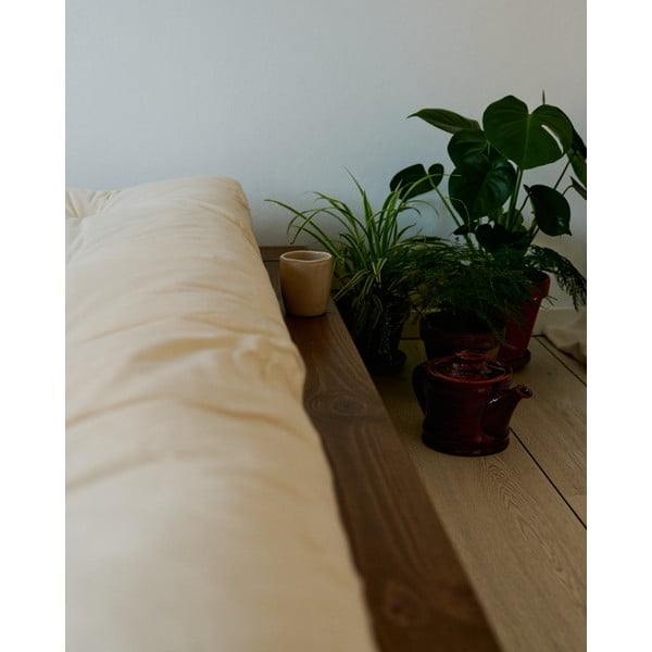 Pat maro din lemn de pin cu somieră 90x200 cm Japan – Karup Design-image-4