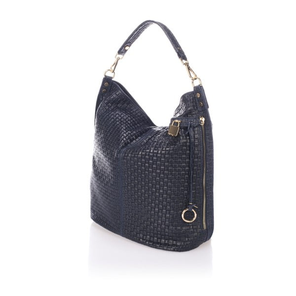 Geantă din piele Giorgio Costa Violina, albastru închis-image-2