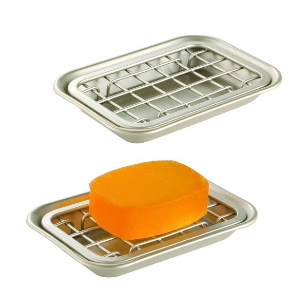 Săpunieră iDesign Gia, 14,5 x 10 cm, argintiu-image-3