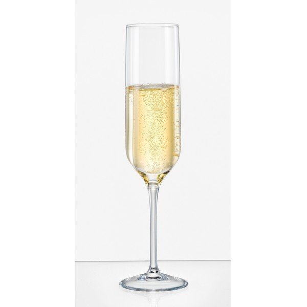 Set 6 pahare pentru șampanie Crystalex Uma, 200 ml-image-1
