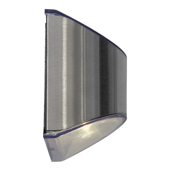 Set de 2 lămpi de perete solare cu LED-uri din oțel inoxidabil Star Trading Wally, înălțime 8 cm-image-2