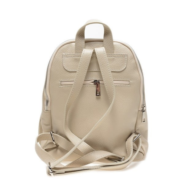 Rucsac din piele bej – Anna Luchini-image-2