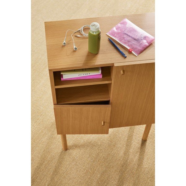Dulap în culoare naturală cu aspect de lemn de stejar 60x90x34 cm Nobby – Hübsch-image-3