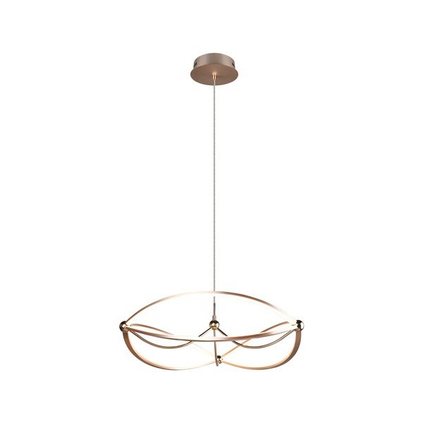 Lustră alămie LED cu intensitate reglabilă Charivari – Trio-image-2