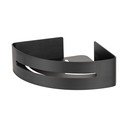 Raft pentru baie negru mat de colț autoadeziv din metal Bivio – Wenko