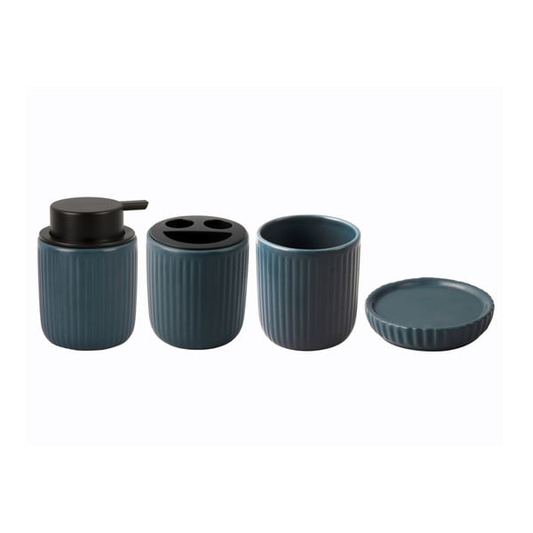 Set de accesorii de baie albastru din ceramică  Neat  – PT LIVING