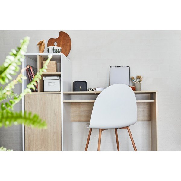 Birou cu blat cu aspect de lemn de stejar 130x50 cm Mitch TemaHome-image-1
